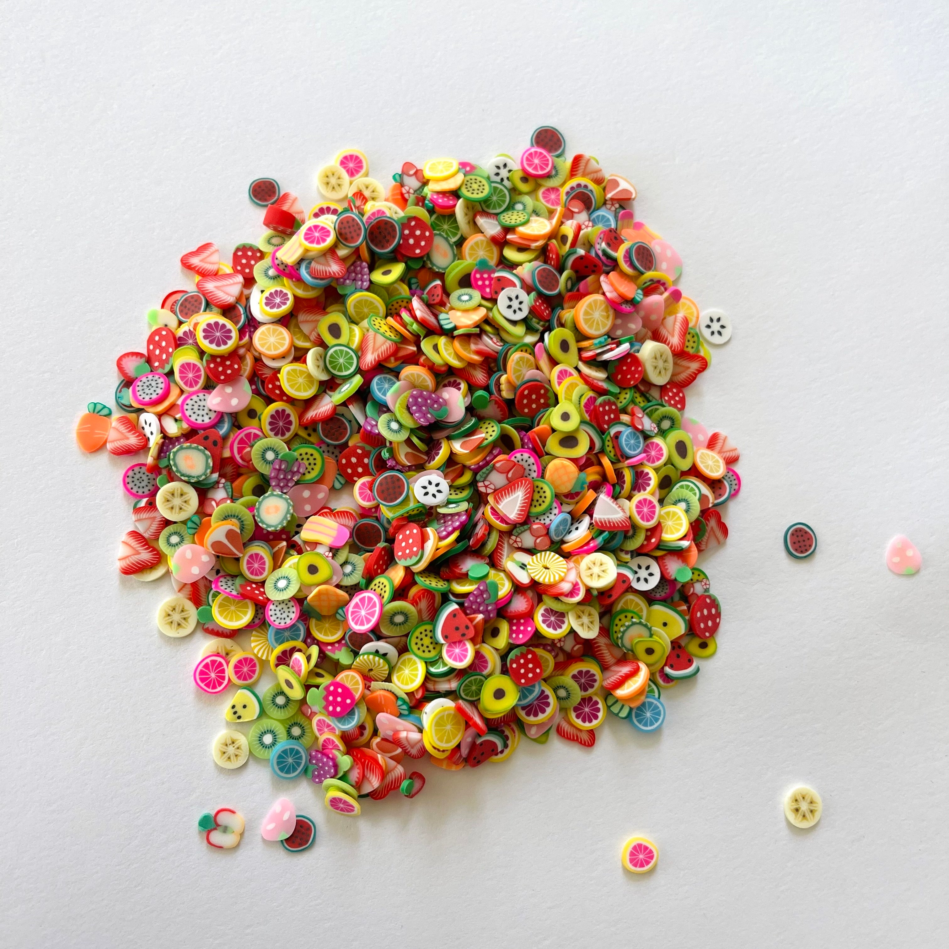 Fruit Salad Polymer Clay Glitter – One Stop Cups